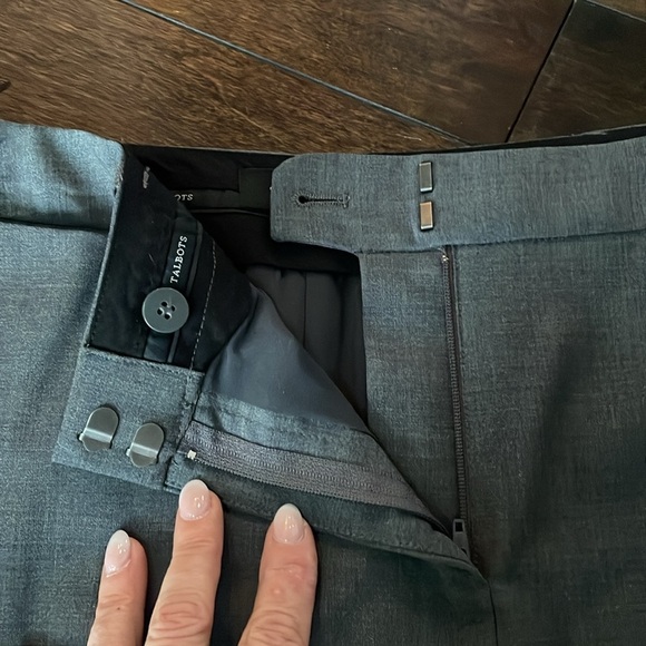 Talbots wool blend trousers Straight Gray Size 6 Business Casual Career Office - Picture 9 of 12